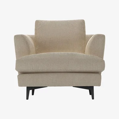 Sofa.com Lars Armchair in Cashew Baylee Viscose Linen