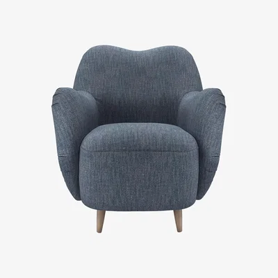 Sofa.com Ginger Armchair in Azure Florence Textured Weave