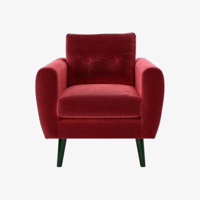 Sofa.com Jack Armchair in Red Velvet - sofa.com