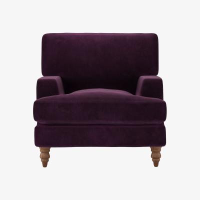 Sofa.com Isla Armchair in Damson Smart Velvet