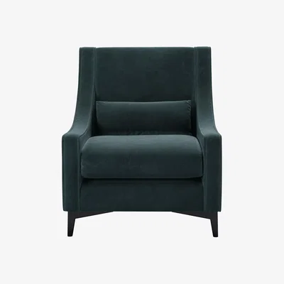 Sofa.com Shelby Armchair in Deep Forest Aquaclean Clever Velvet