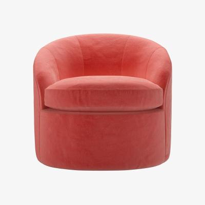 Sofa.com Quinn Armchair in Dusty Rose Cotton Matt Velvet
