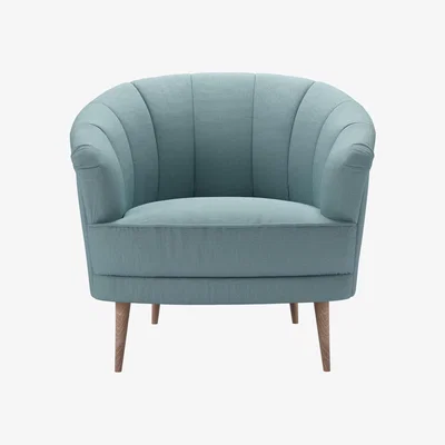 Sofa.com Harper Armchair in Lagoon Brushed Linen Cotton - sofa.com