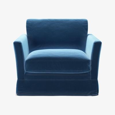 Sofa.com Otto Armchair in Bahama Cotton Matt Velvet