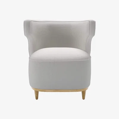 Sofa.com Edie Armchair in Alabaster Brushed Linen Cotton - sofa.com