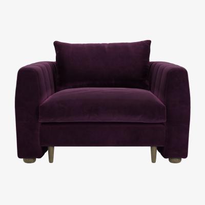Sofa.com Tiffany Armchair in Damson Smart Velvet