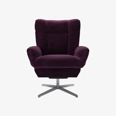 Sofa.com Ellora Swivel Armchair in Damson Smart Velvet
