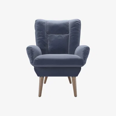 Sofa.com Ellora Armchair in Sapphire Smart Velvet