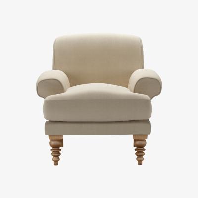Sofa.com Saturday Armchair in Pennine Stone Organic Smart Cotton