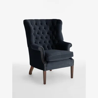 Soho Home House Porter Chair, Velvet Slate