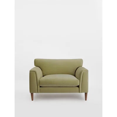 Soho Home Reya Loveseat Velvet, Lichen