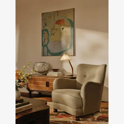 Soho Home Pippa Armchair, Linen, Wheat, UK