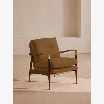 Soho Home Theodore Armchair, Linen, Ochre
