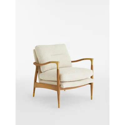 Soho Home Theodore Arm Chair Boucle, UK