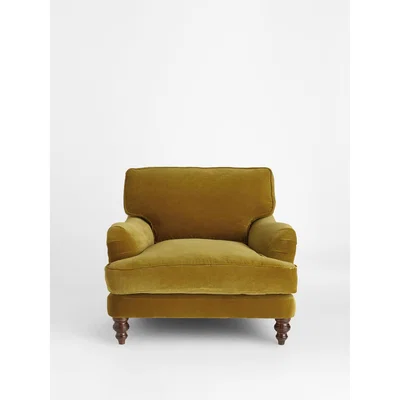 Soho Home Arundel Armchair, Velvet Ochre
