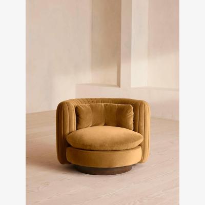 Soho Home Vivienne Armchair, Velvet, Mustard