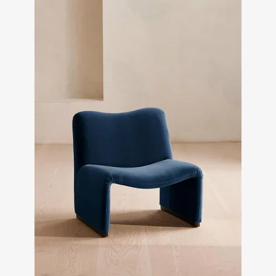 Soho Home Lovett Armchair, Velvet, Royal Blue