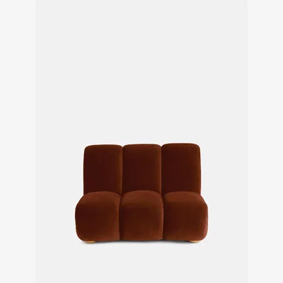 Soho Home Noelle Modular Armchair, Velvet Rust