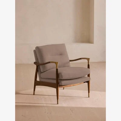 Soho Home Theodore Armchair, Linen, Mushroom