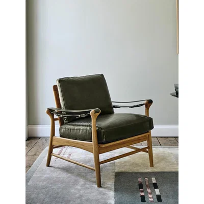 Soho Home Campden Arm Chair, Avocado Leather UK