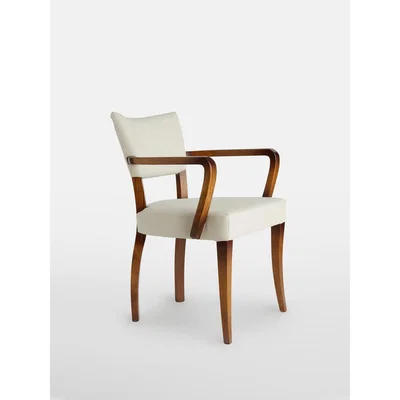 Soho Home Molina Arm Chair Upholstered Linen, Natural UK