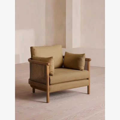 Soho Home Sydney Armchair, Linen, Wheat