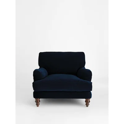 Soho Home Arundel Armchair, Velvet Navy