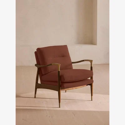 Soho Home Theodore Armchair, Linen, Sienna