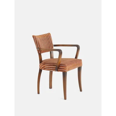 Soho Home Molina Armchair, Pierre Frey Velvet Lines, Tuile, UK