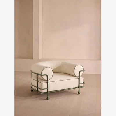 Soho Home Gaspard Outdoor Armchair, Off White