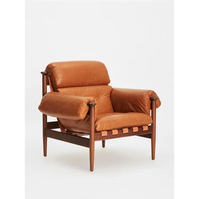 Soho Home Otis Armchair, Chesnut Leather, UK
