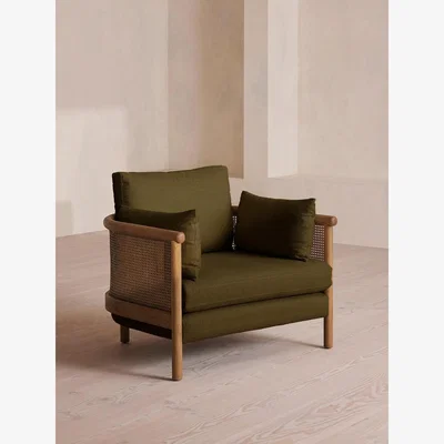 Soho Home Sydney Armchair, Linen, Olive