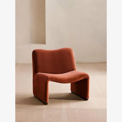 Soho Home Lovett Armchair, Velvet, Rust
