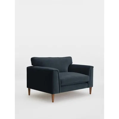 Soho Home Reya Loveseat Velvet, Slate