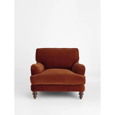 Soho Home Arundel Armchair, Velvet Rust