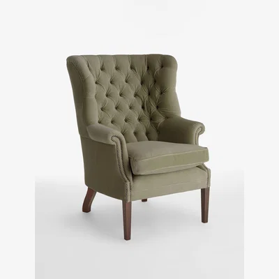 Soho Home House Porter Chair, Velvet Lichen