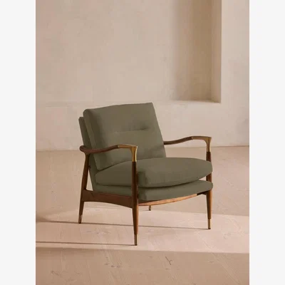 Soho Home Theodore Armchair, Linen, Sage