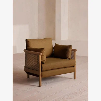 Soho Home Sydney Armchair, Linen, Ochre