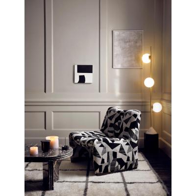 Soho Home Lovett Chair, Berber, Black and White Geo