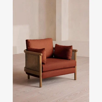 Soho Home Sydney Armchair, Linen, Sienna,
