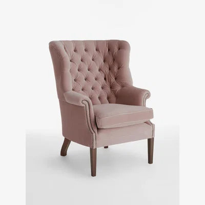 Soho Home House Porter Chair, Velvet Rose Water