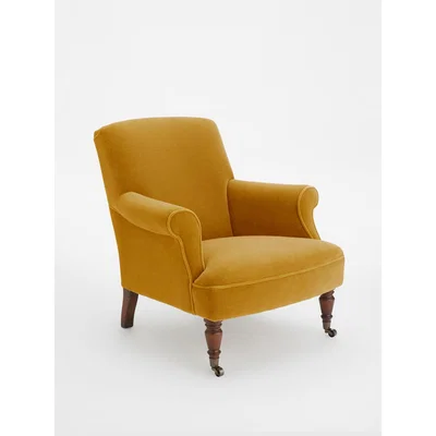 Soho Home Stanton Armchair, Mohair Mustard