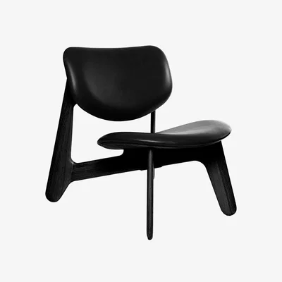 Tom Dixon Tom Dixon - Slab Lounge Chair in Black Leather