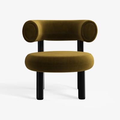 Tom Dixon Tom Dixon - Fat Black Steel Lounge Chair - Forest (Royal 162)