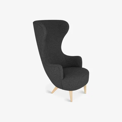 Tom Dixon Tom Dixon - Wingback Chair Natural Leg Hallingdal 65