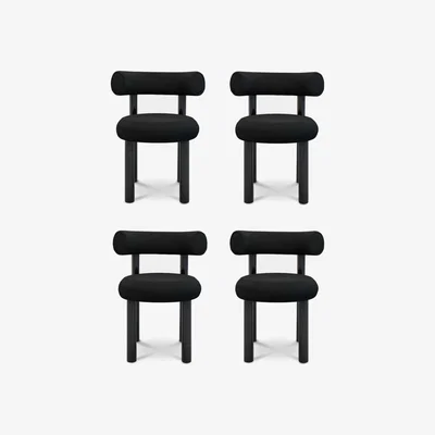 Tom Dixon Tom Dixon - Set of Four Fat Dining Chair Hallingdal 65 0190