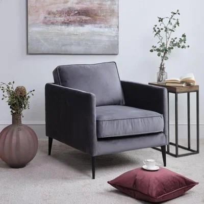 Woods Furniture Henry Accent Chair - Mercury Velvet
