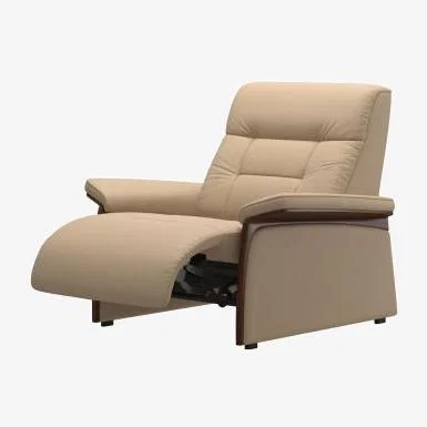 Woods Furniture Stressless Mary Armchair - Wood Arms Mary Armchair Wood Arm - Noblesse Leather