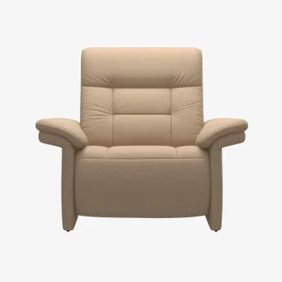 Woods Furniture Stressless Mary Armchair - Upholstered Arms Mary Armchair Upholstered Arm - Pioneer Leather