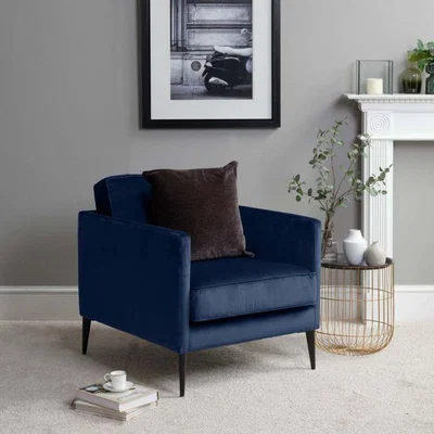 Woods Furniture Henry Accent Chair - Royal Blue Velvet